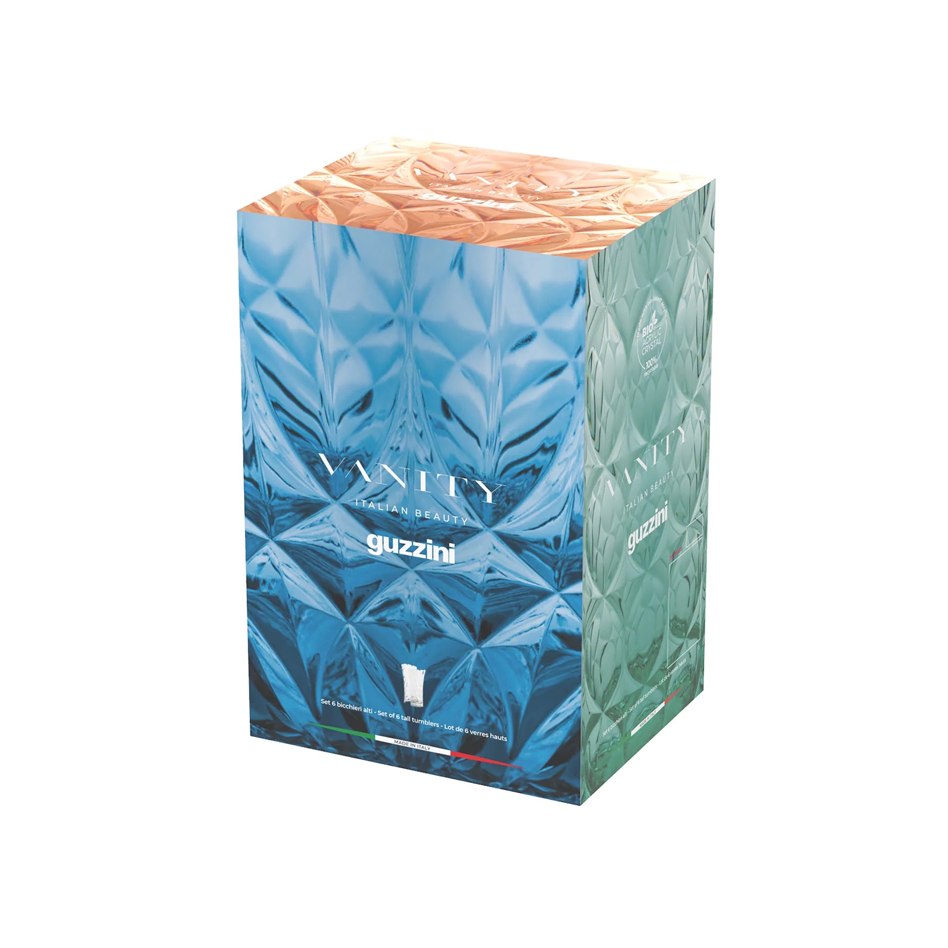 PORTABICCHIERI UNIVERSALE "VANITY" - COLOR DENIM BLUE