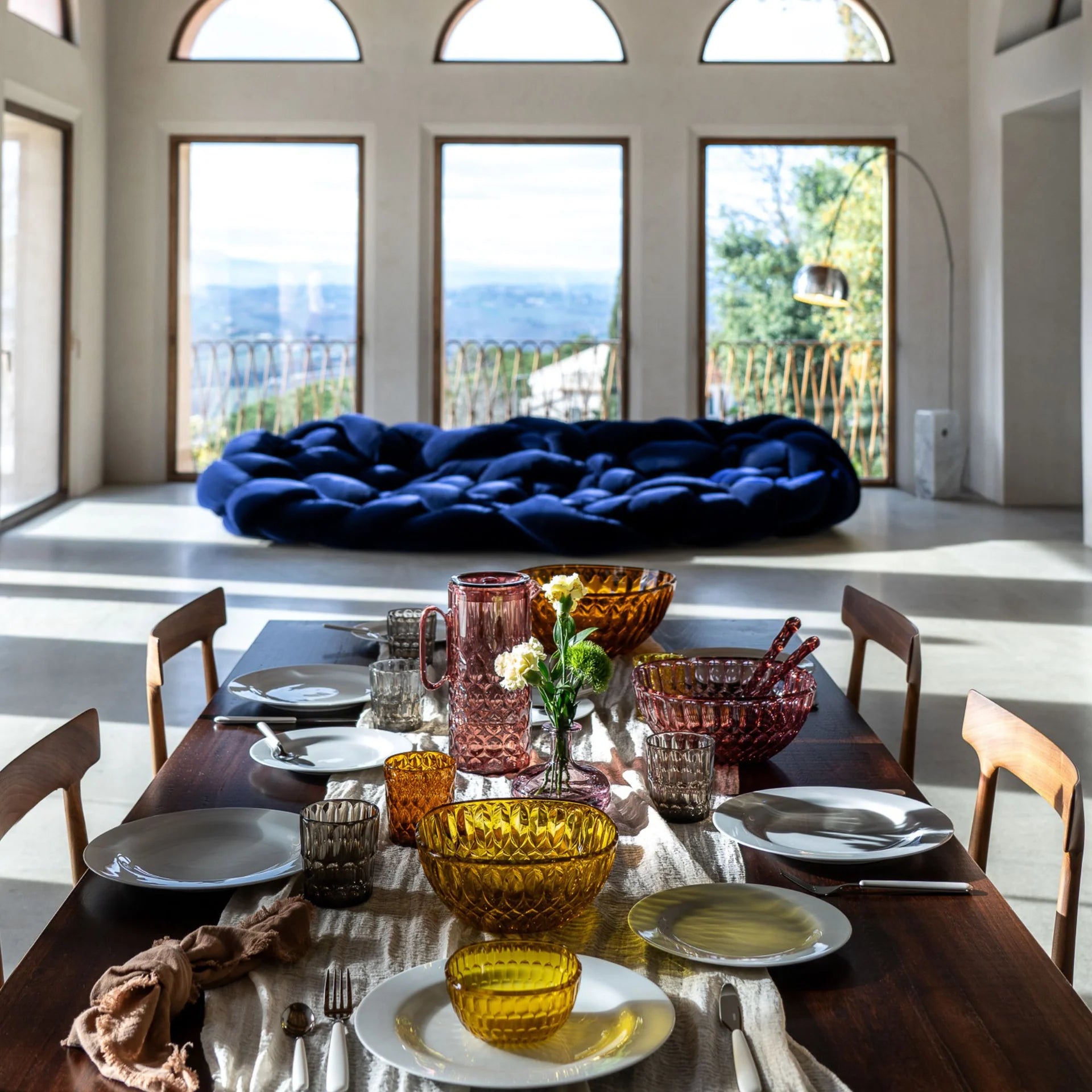 CARAFFA CON COPERCHIO "VANITY"- COLOR MAUVE