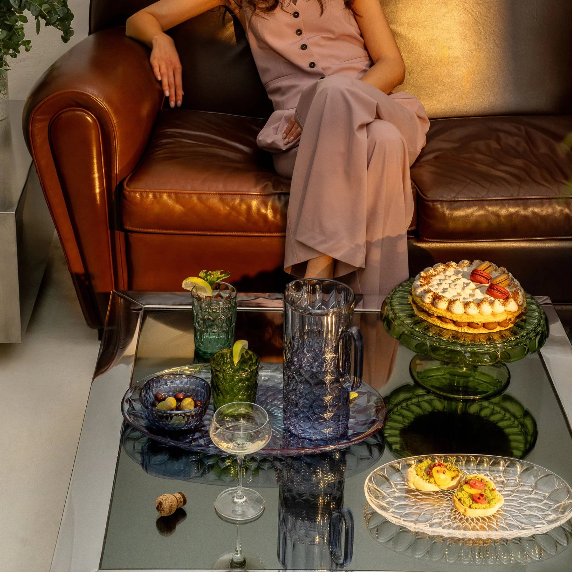 ALZATA CON CAMPANA "VANITY" - COLOR WATER LILY GREEN