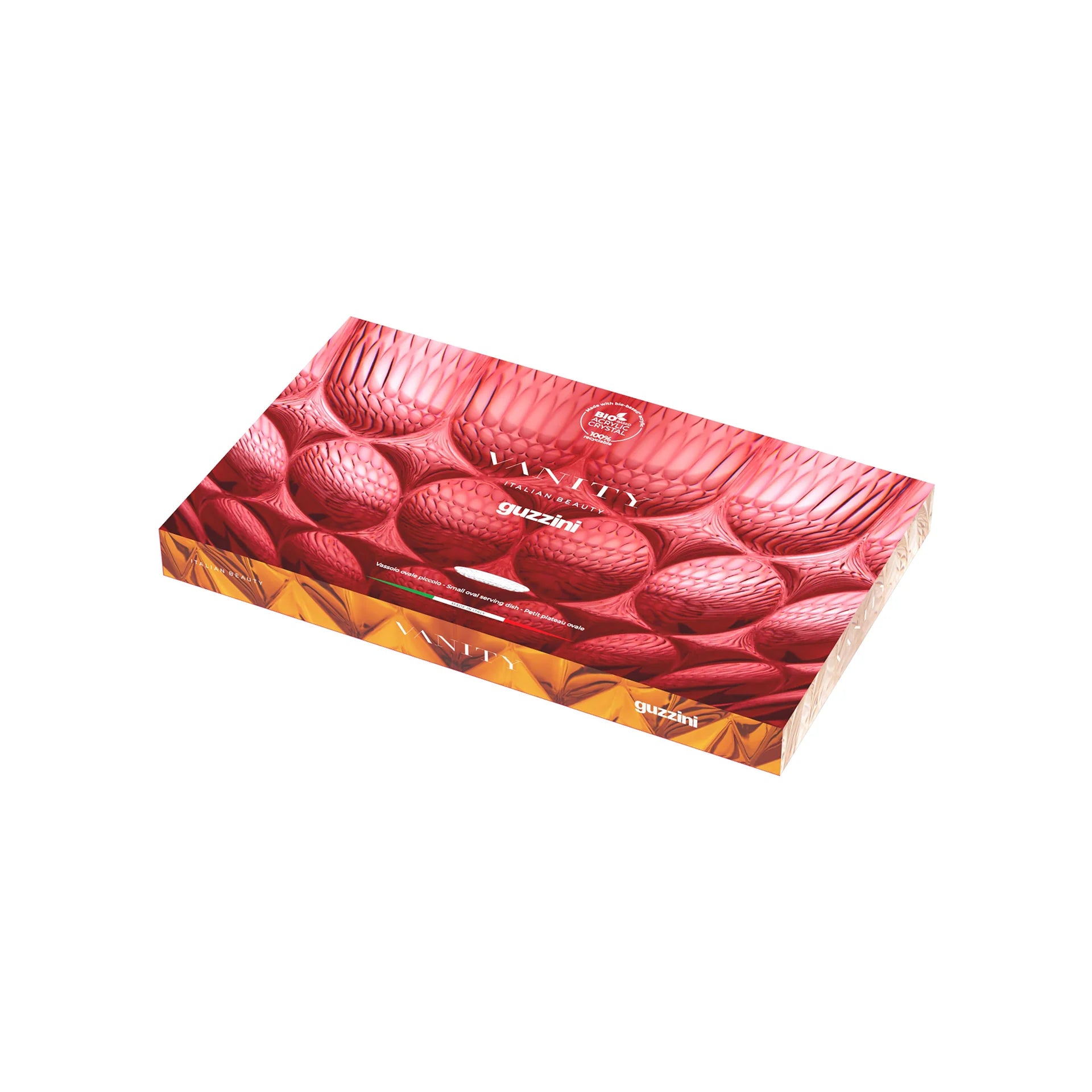 VASSOIO OVALE PICCOLO "VANITY" - COLOR SAFFRON YELLOW