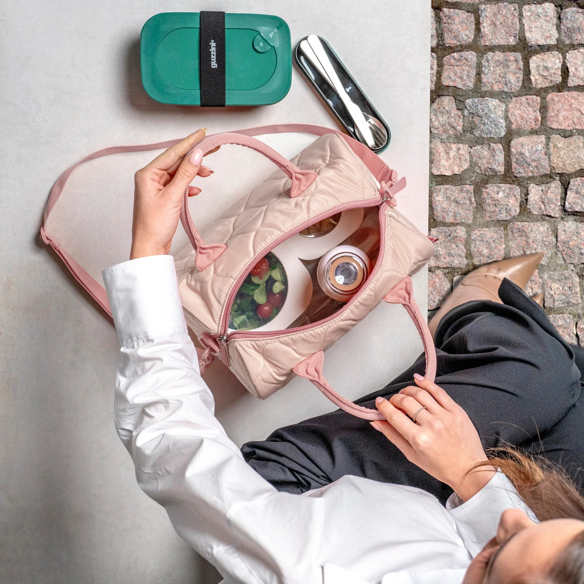 BORSA TERMICA BAULETTO 'HANDY GRETA' "ON THE GO" - COLORE BLOSSOM PINK