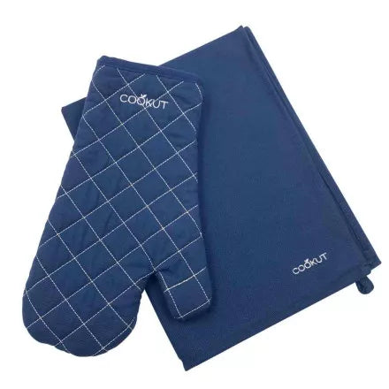 Guanto e strofinaccio - color mirtillo