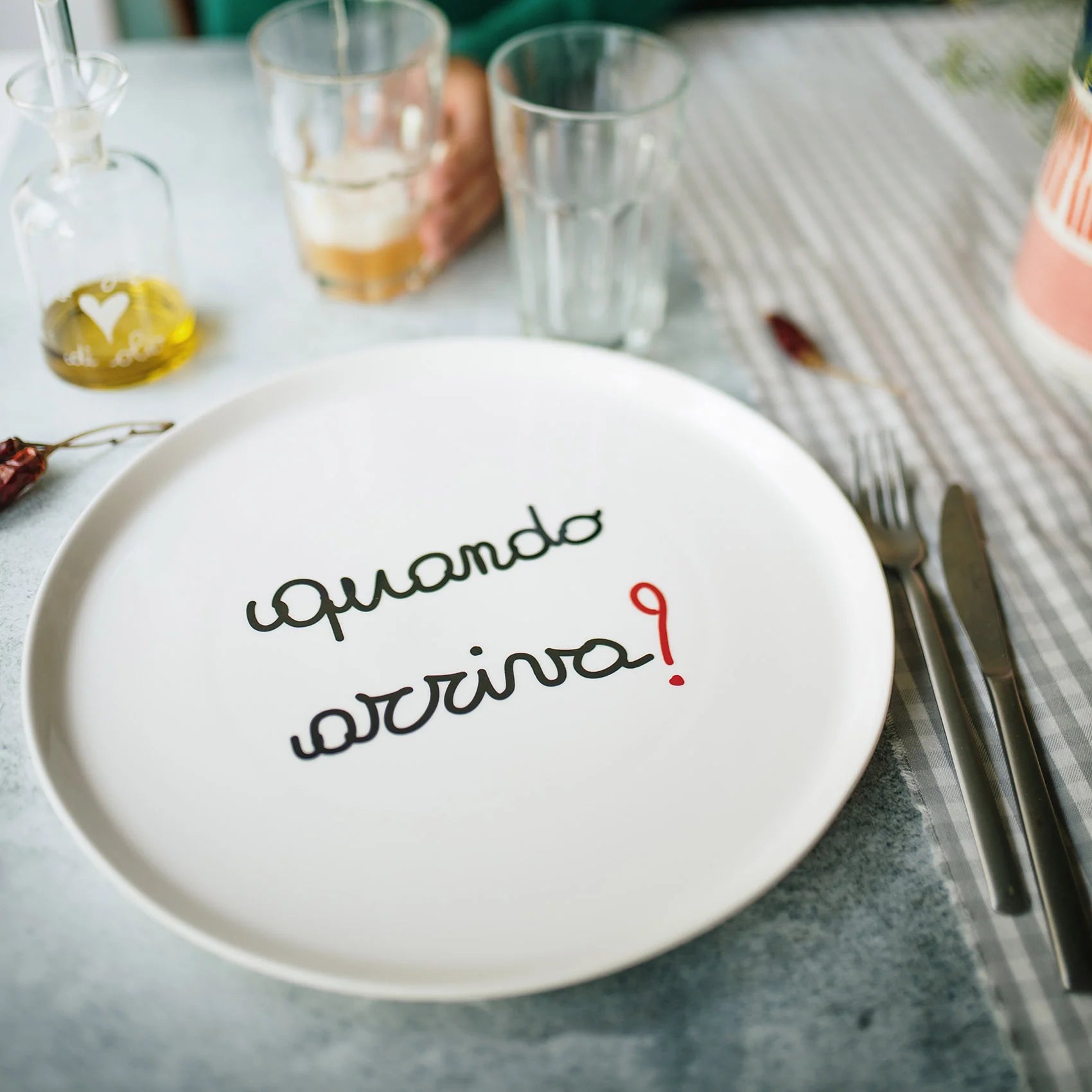 Piatto pizza 31,5 cm " quando arriva ? "