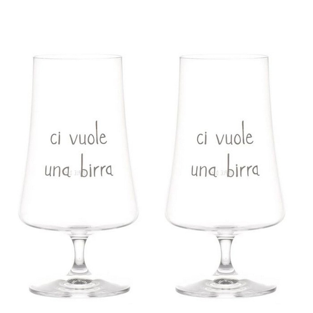 Simple Day set 2 Calici ci vuole una birra