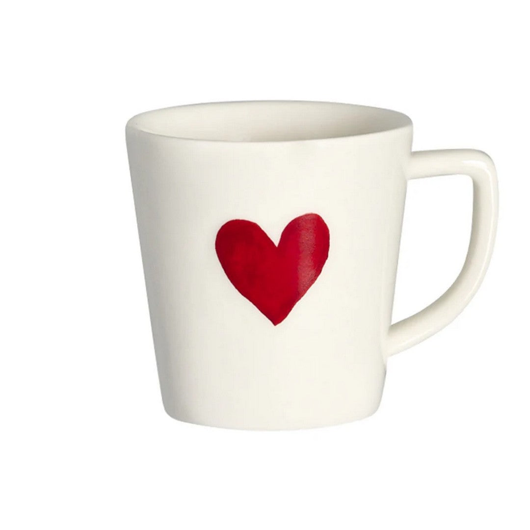 Simple Day Set 2 tazzine espresso Cuore rosso
