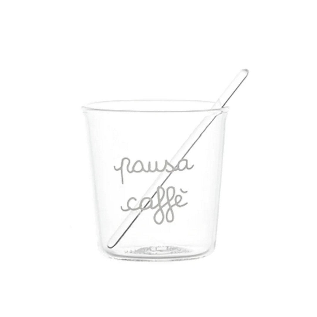 Simple Day Set 4 bicchierini espresso Pausa Caffè in bianco