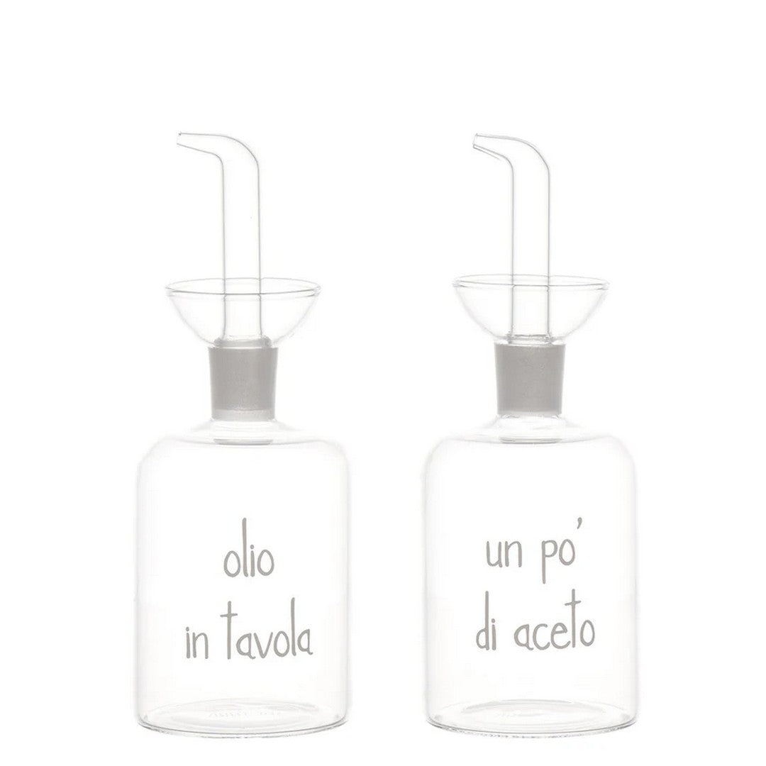Simple Day Set 2 Bottiglie Olio in tavola - Un pò di aceto 250 ml