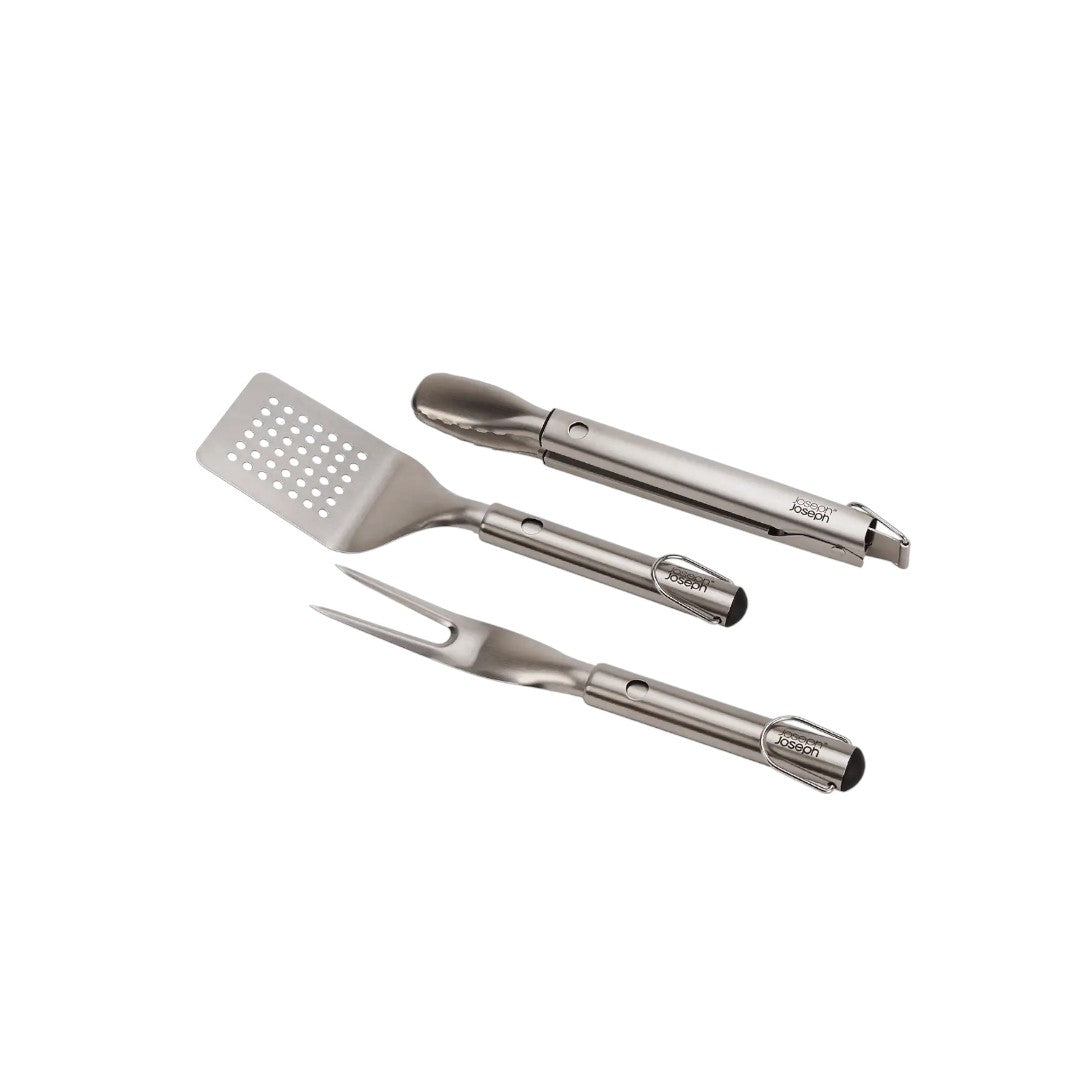 Joseph Joseph GrillOut™ Set di 3 pezzi di paletta, pinze e forchetta barbecue