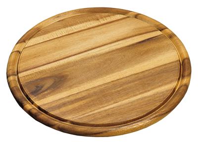 Kesper F.Anton Gmbh Acacia-Tagliere Acacia Tondo Cm 25 H.1,5 Con Scanalatura - 2