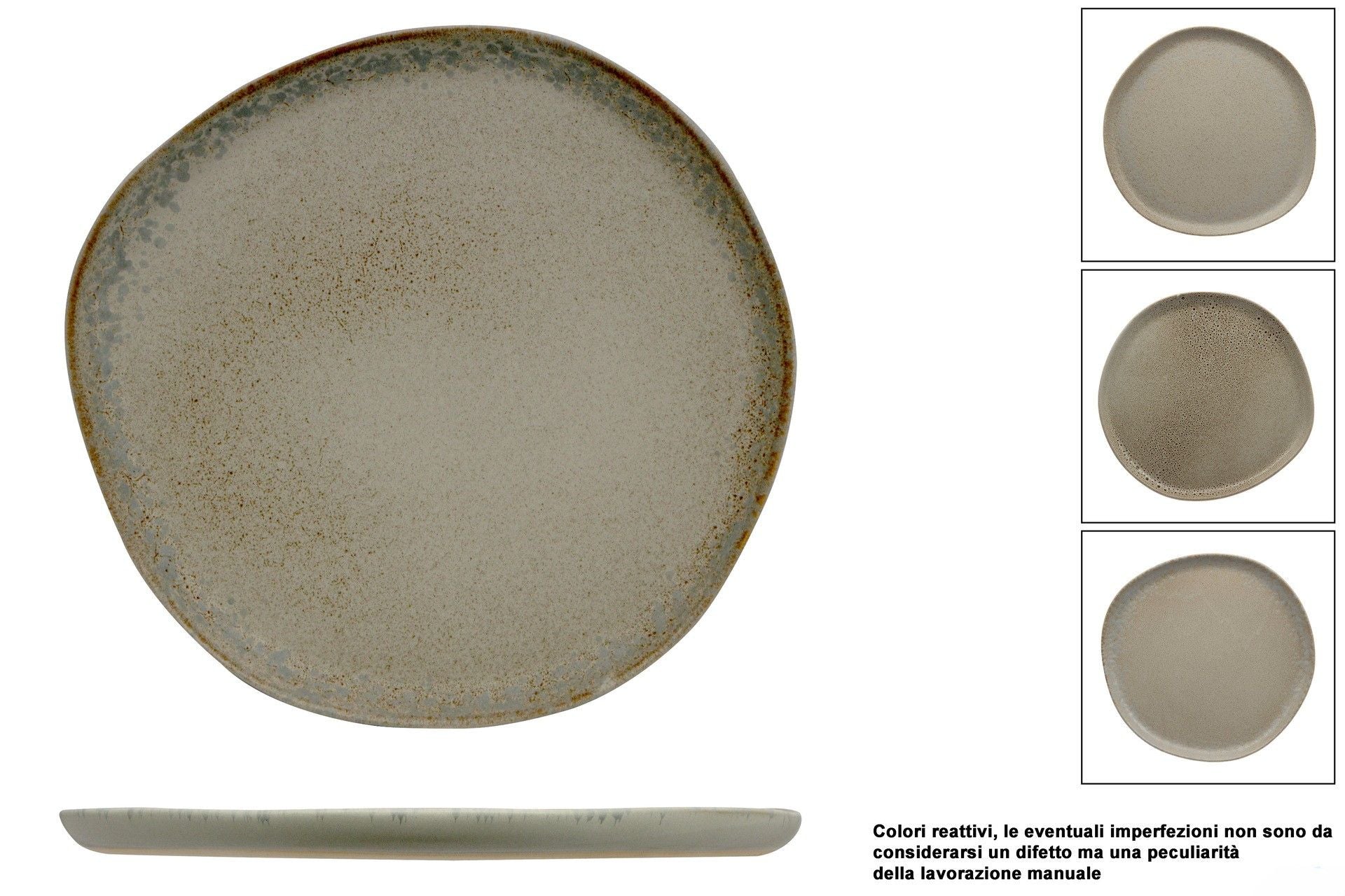 ANTIQUA-PIATTO PIANO ORGANIC CM.26 IN GRES PORCELLANATO