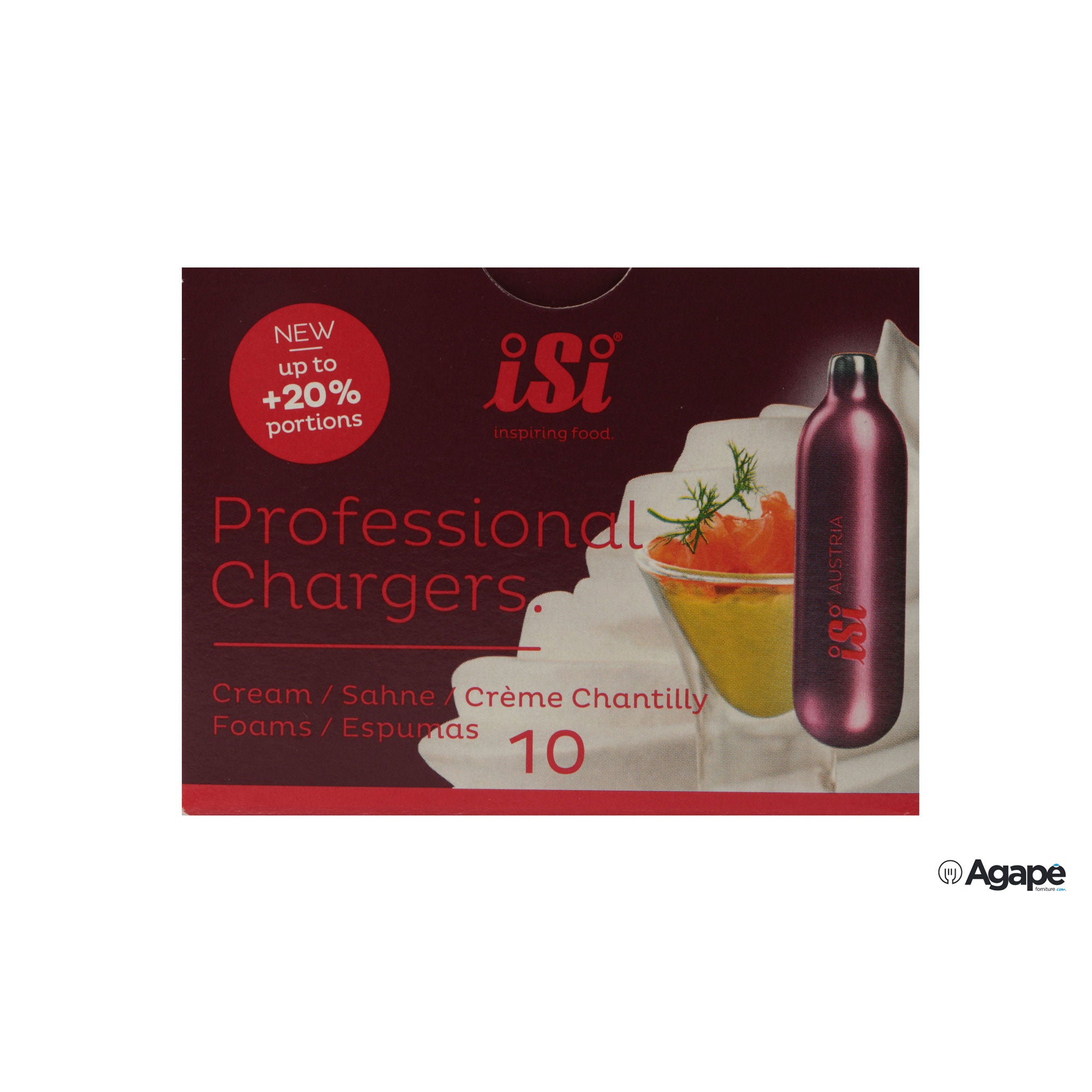 BOMBOLE PANNA PROFESSIONAL CONFEZIONE 10PEZZI