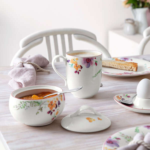Mariefleur Zuccheriera multicolore, 370 ml, Premium Porcelain