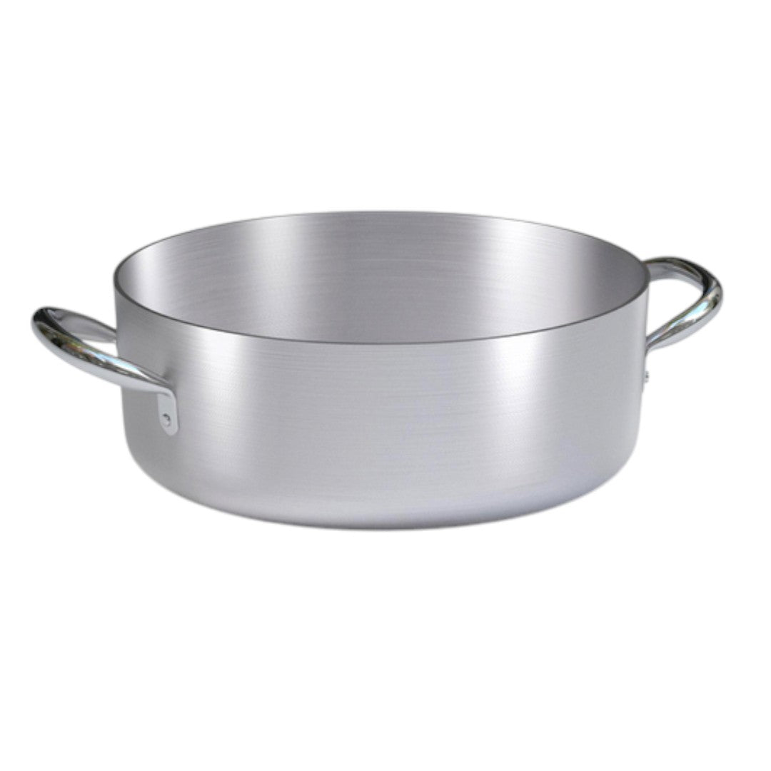 Casseruola Bassa 2 Maniglie in Alluminio - 32cm