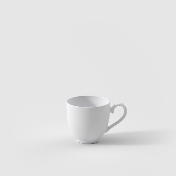 ROYAL Tazzina da caffè 70 Ml - Bianca, Premium Bone Porcelain