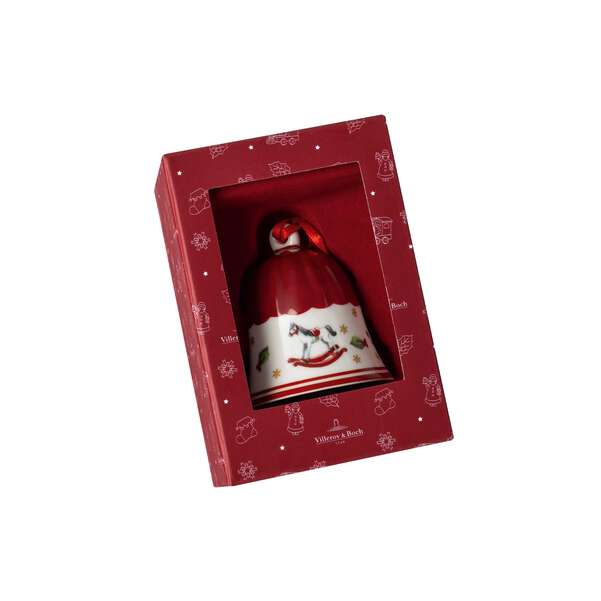 Toy's Delight Addobbi natalizi rosso, 5,4 x 5,4 x 6,5 cm, Premium Porcelain