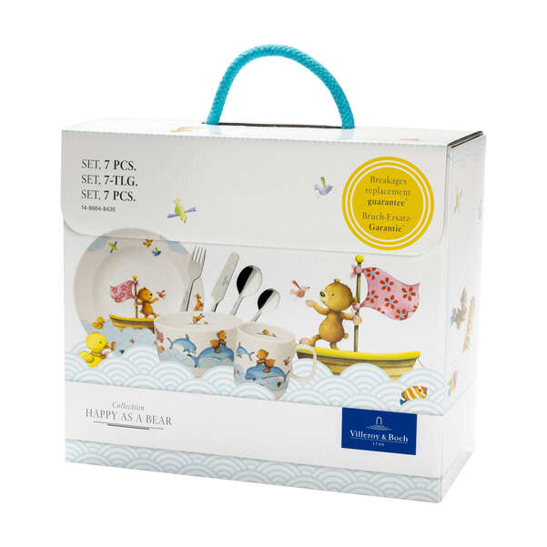 Villeroy & Boch - Kiddy Bears Set di stoviglie per bambini 7 pz.