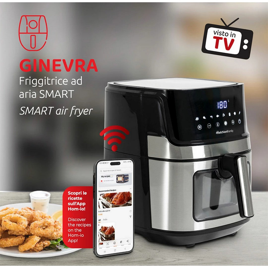 Melchioni Friggitrice ad aria 6,5L WiFi GINEVRA