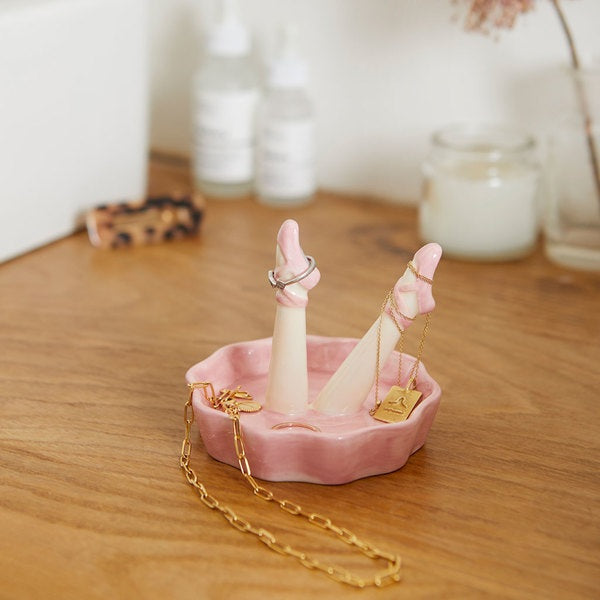Porta anelli Happy Legs Dance ceramica