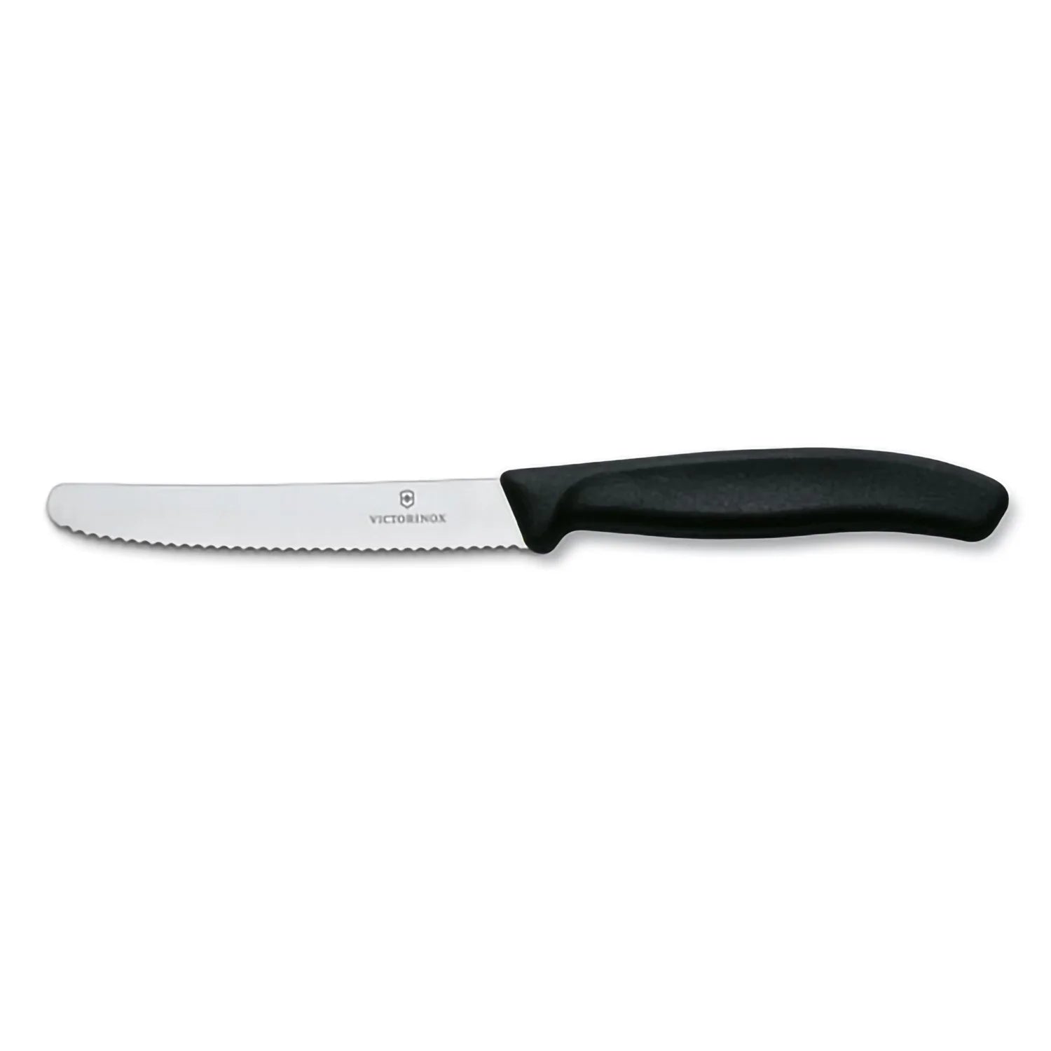 Coltello tavola ondulato manico nero - Swiss Classic