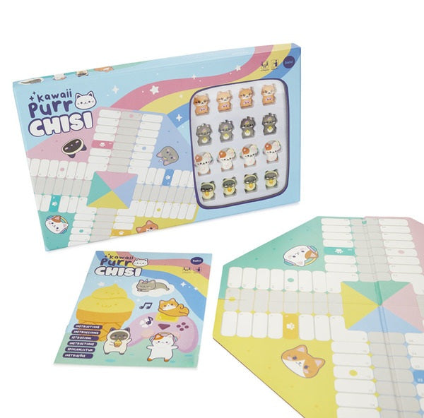 Gioco da tavolo Ludo Kawaii Purrchisi plastica
