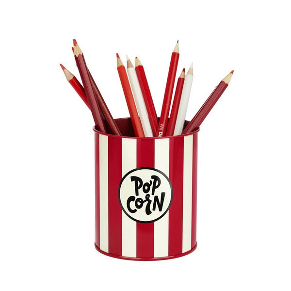 Porta matite Popcorn beige/rosso