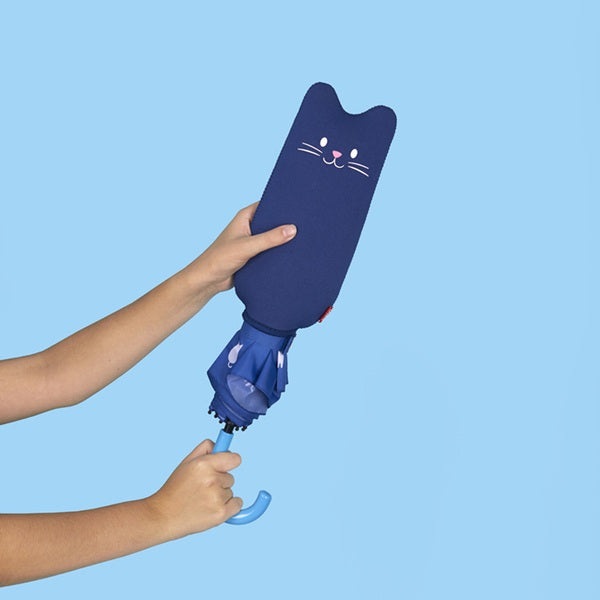 Ombrello Meowmbrella azzurro