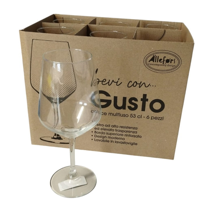 ALLEFORS GUSTO - SET 6 CALICI MULTIUSO CL 53