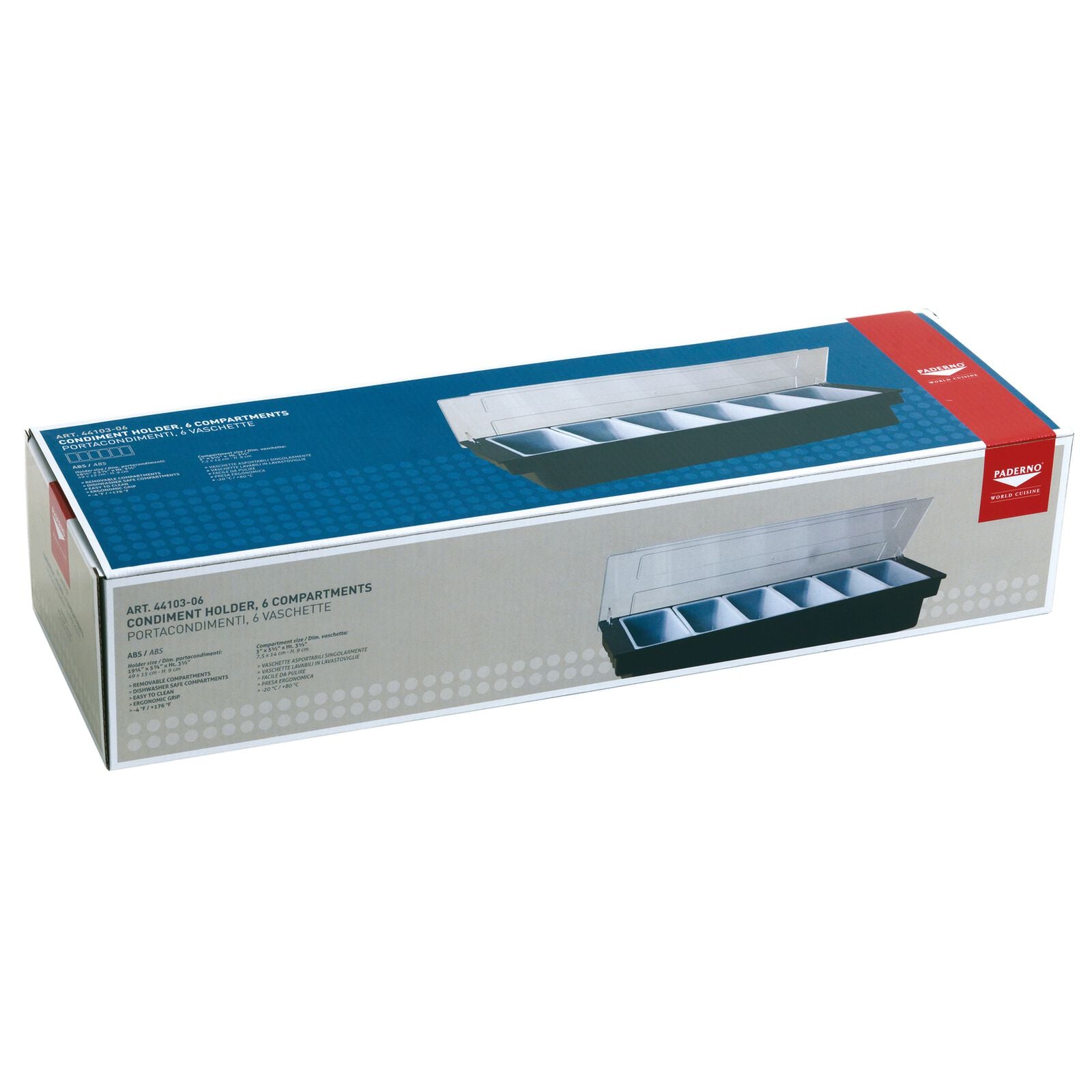 Contenitore per condimenti - 49x15 cm