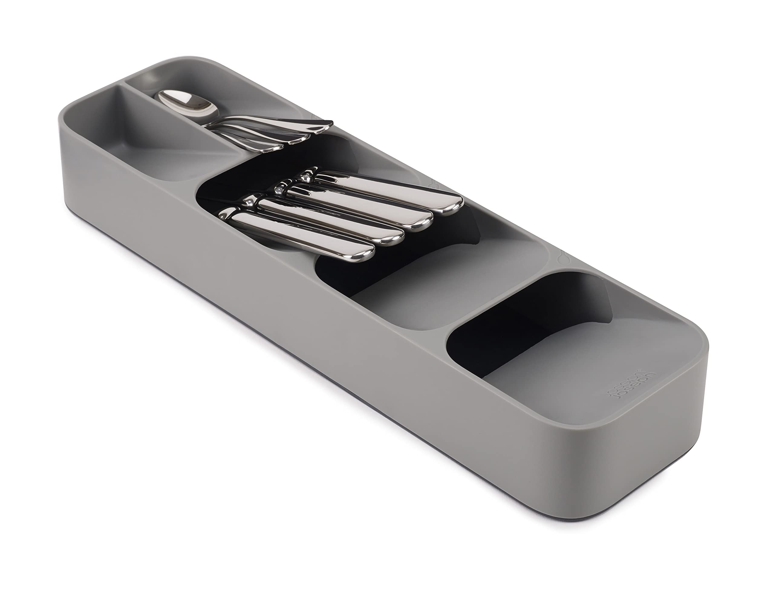 DrawerStore™ Organizzatore compatto per posate grigio