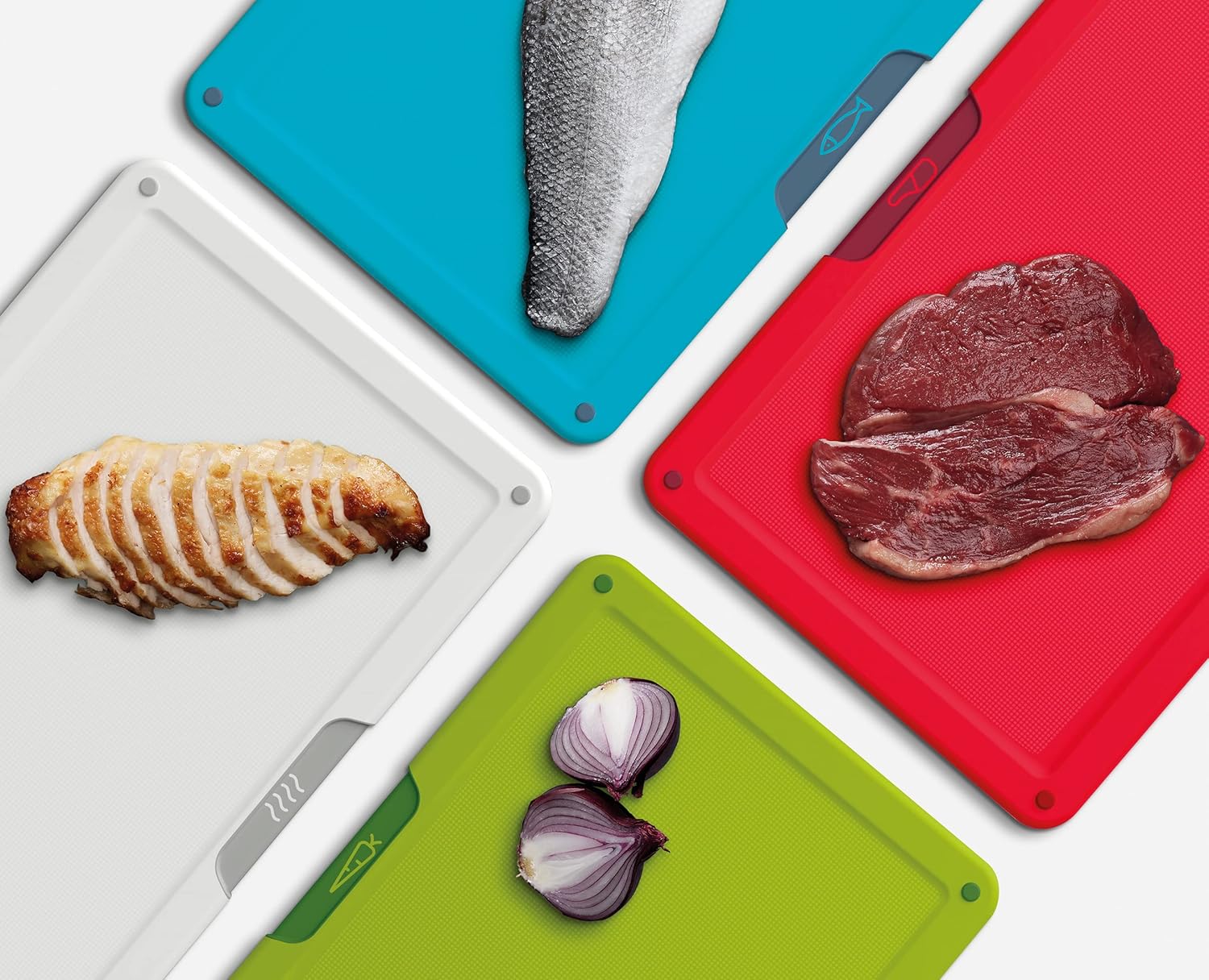 Folio Icon Set taglieri antiscivolo con custodia /4 Pezzi