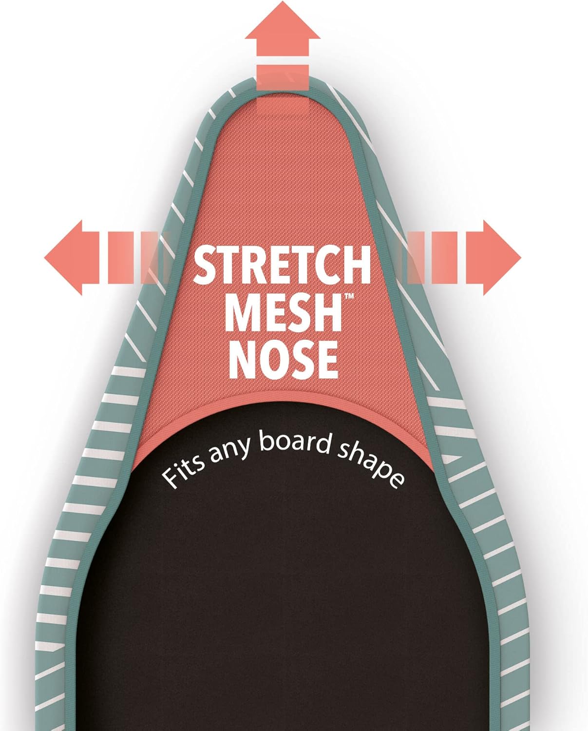 Flexa - Copri asse da stiro elasticizzato / 135 cm X 45cm