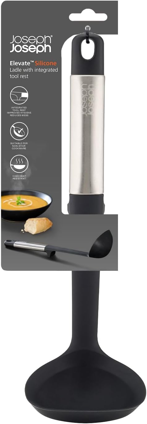 Elevate - Mestolo da Cucina, senza BPA, Antiaderente, Resistente al Calore, Ma