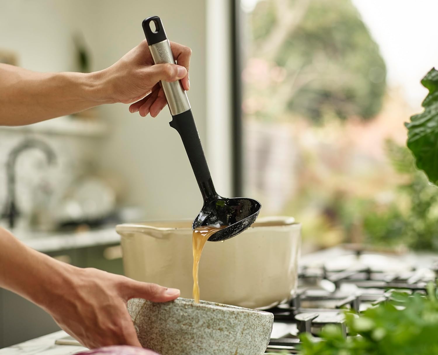 Elevate - Mestolo da Cucina, senza BPA, Antiaderente, Resistente al Calore, Ma