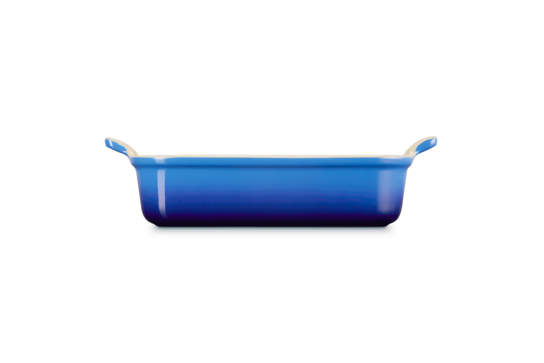 Pirofila rettangolare Tradition in gres vetrificato - colore azzurro - 26 cm