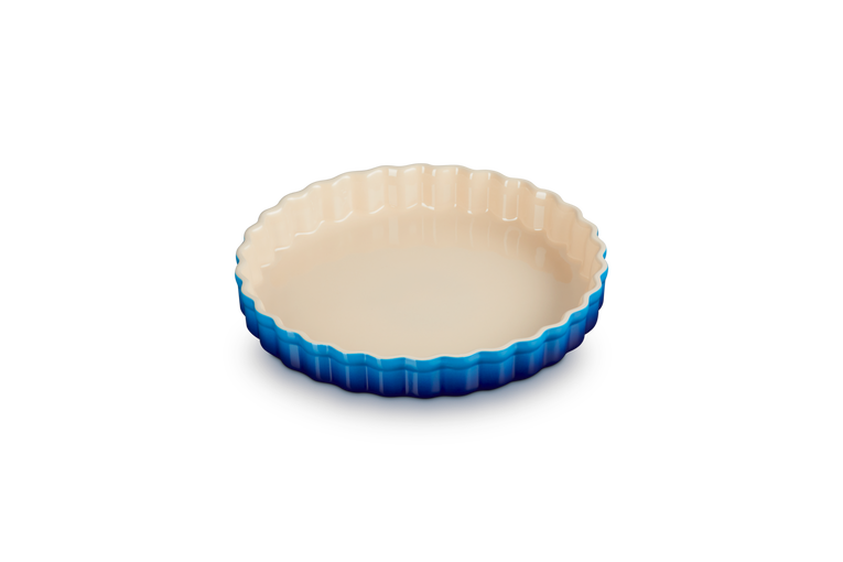 Tortiera Tradition rotonda in gres vetrificato - 24 cm - color azzurro