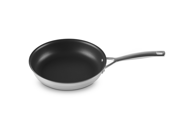 Set 2 padelle in acciaio inox, int. antiaderente - 20 e 24 cm