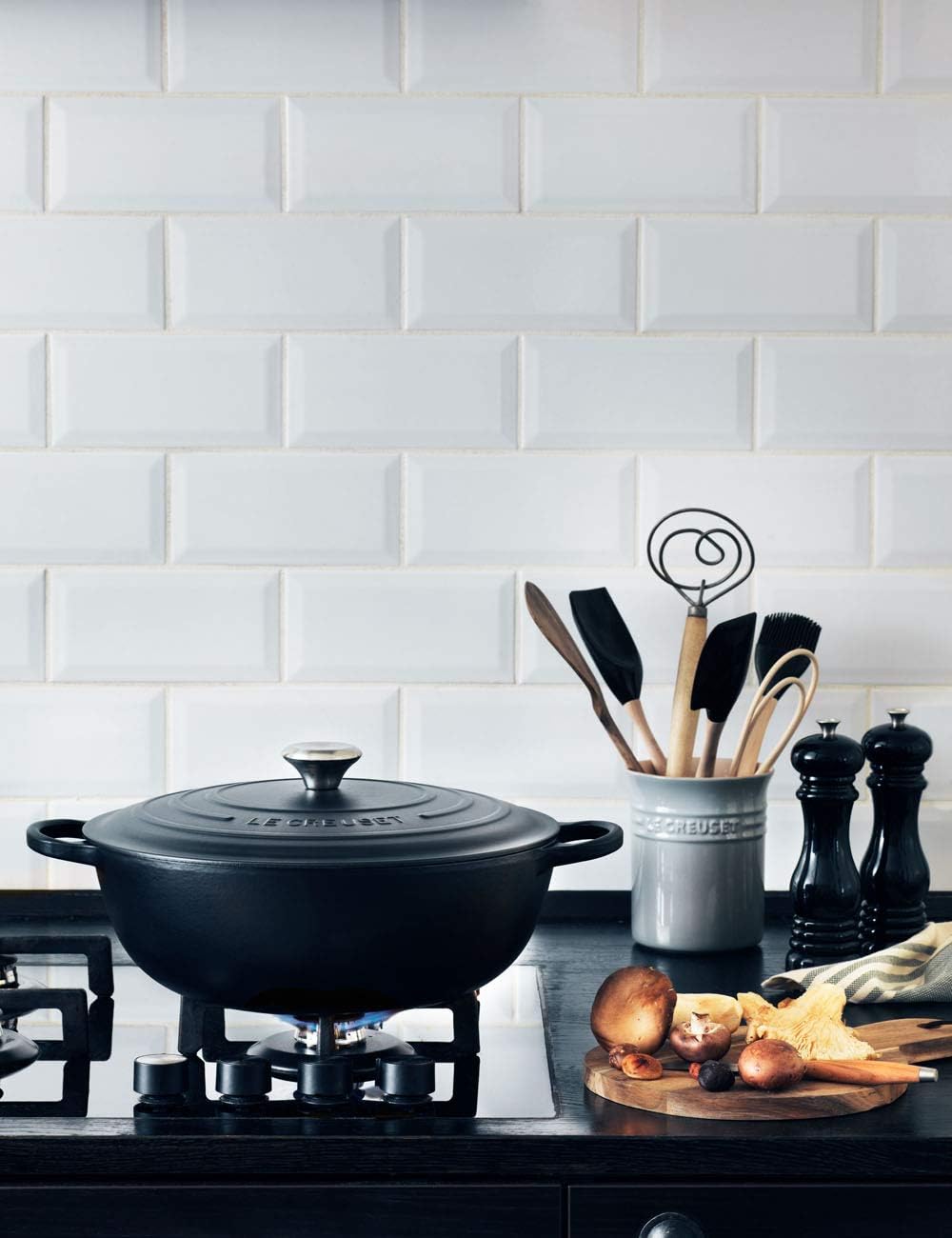 Spatola Pro a cucchiaio - 32 x 5,5 cm / Nero Lucido