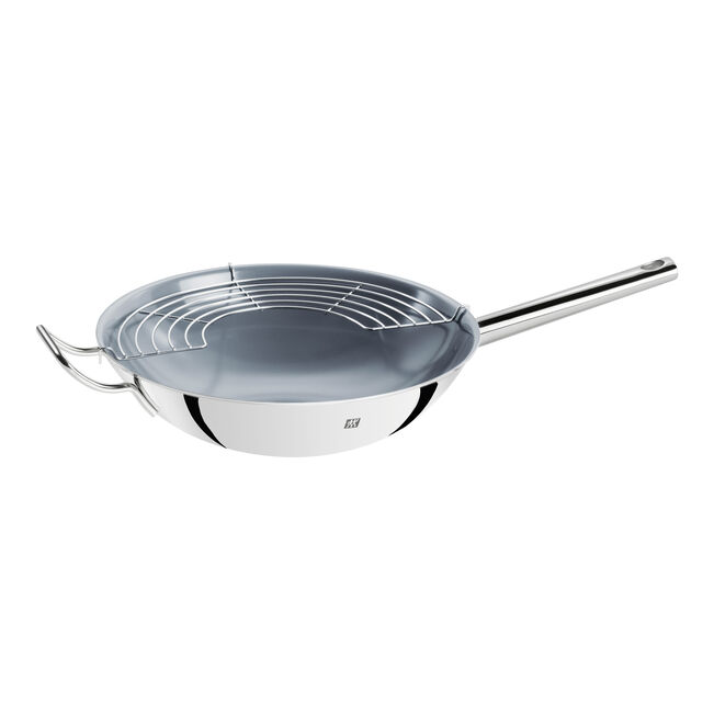 Wok - 32 cm, 18/10 acciaio inossidabile, Ceraforce Ultra