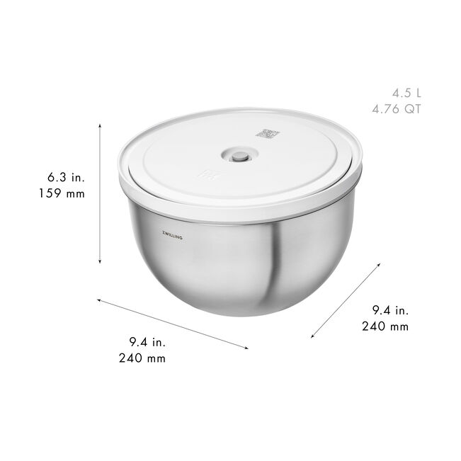 ZWILLING Fresh & Save BOWLS Ciotola sottovuoto L / 24 cm, acciaio inox