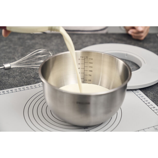 Set di ciotole S/M/L / 3-pz., acciaio inox, argento
