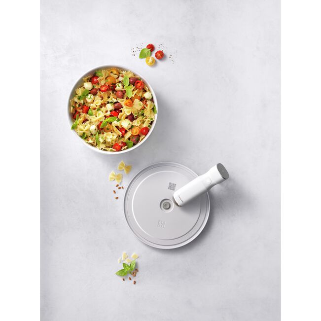 Coperchio della ciotola sottovuoto L / 24 cm, bianco