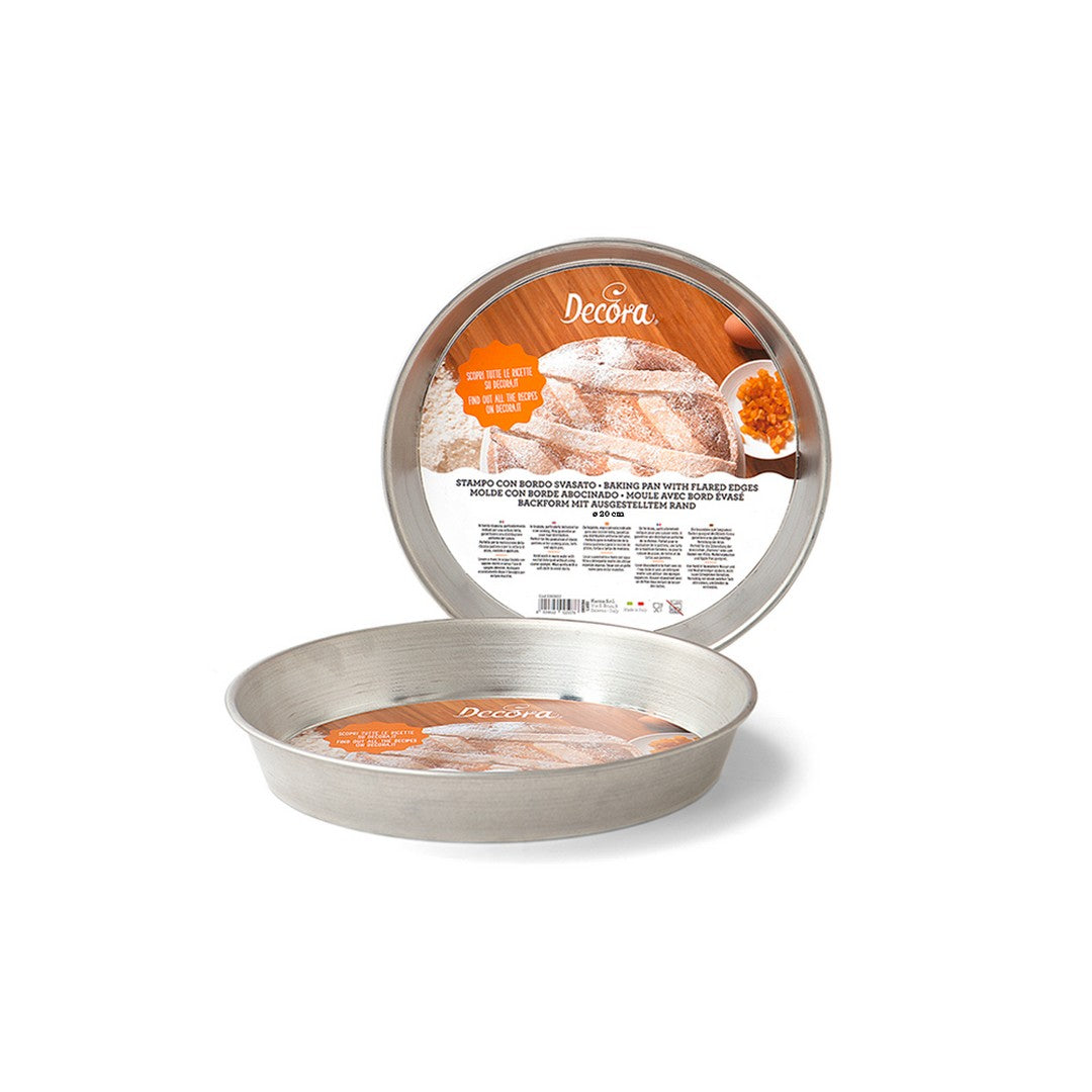 Decora Stampi bordo svasato per pastiera e pizza 20XH4 CM