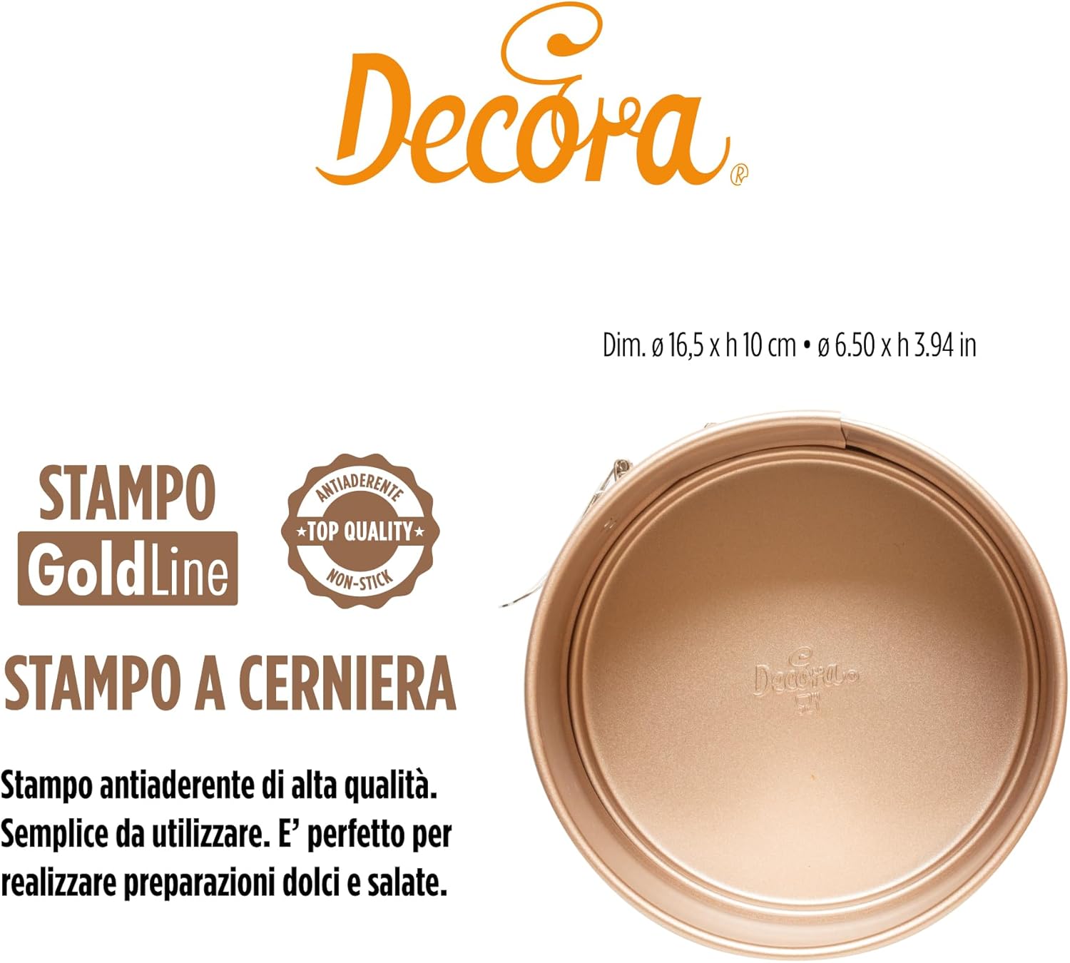 Stampi a cerniera rose gold line / 16.5cm