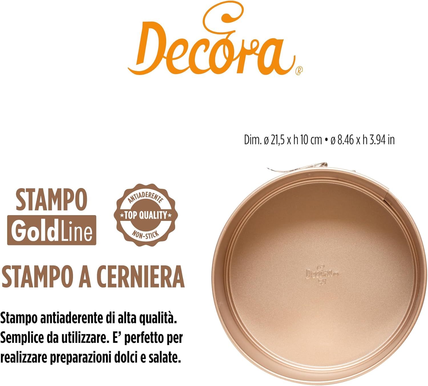 Stampi a cerniera rose gold line / 21.5cm