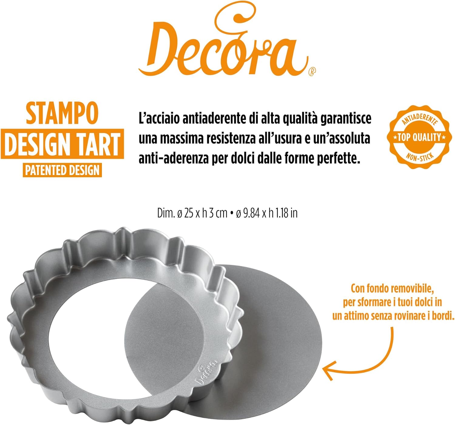 Design Tart Crostata Tondo Medio / 25 x 3 h cm