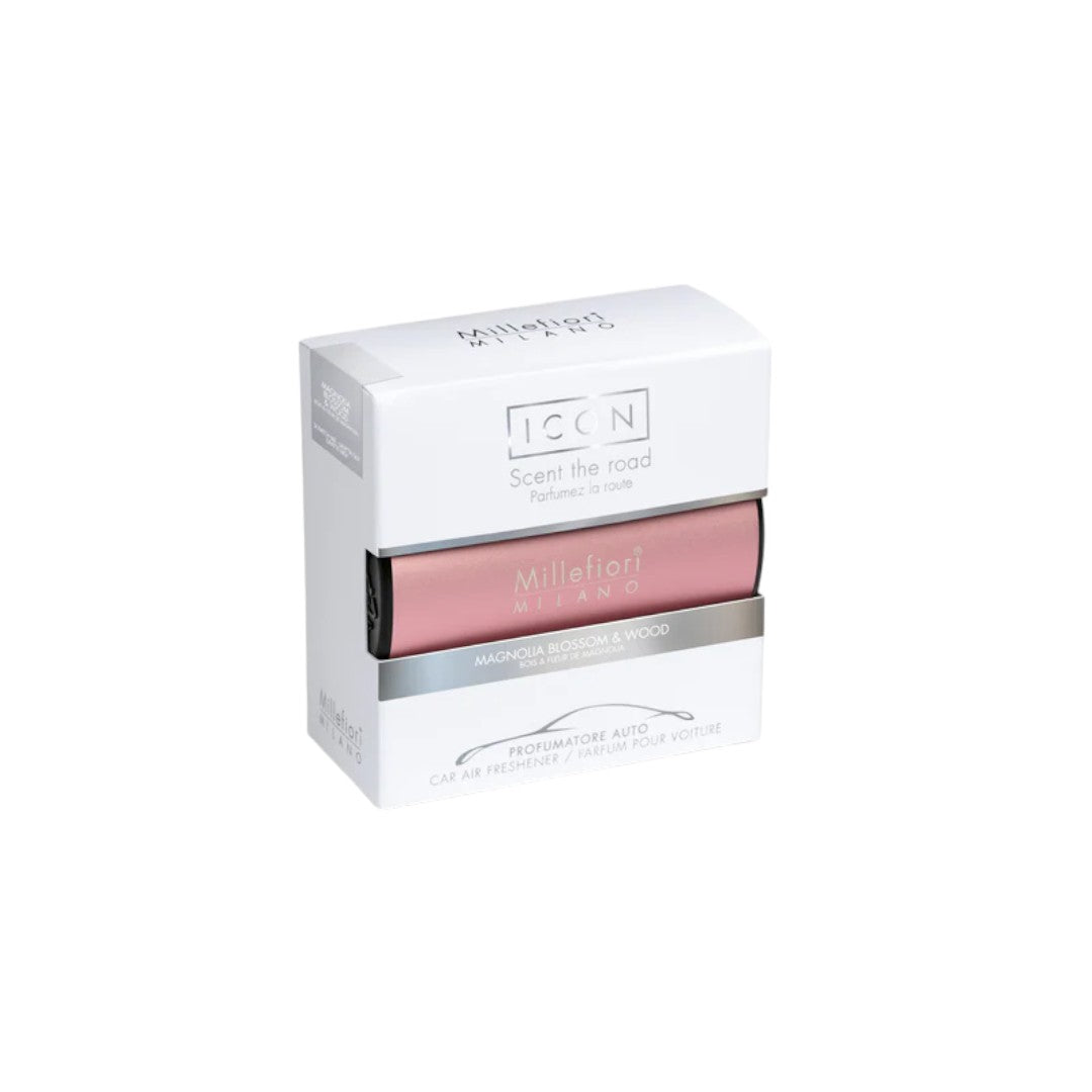Millefiori Diffusore Auto Icon "Classic" Pink - Magnolia Blossom & Wood - 17