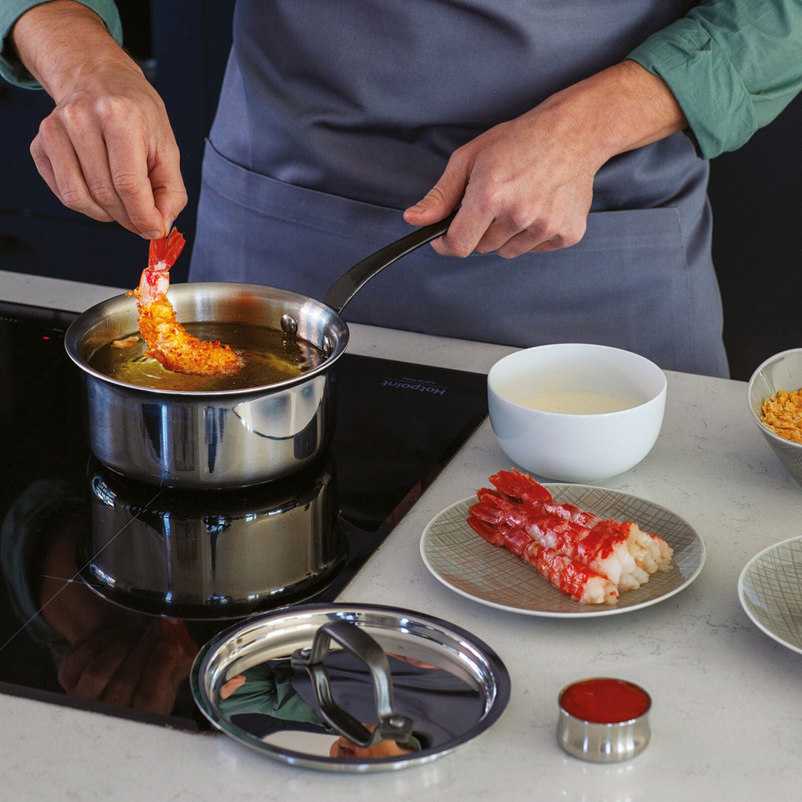 Sambonet Casseruola Alta 1 Manico C/Cop Cm 16