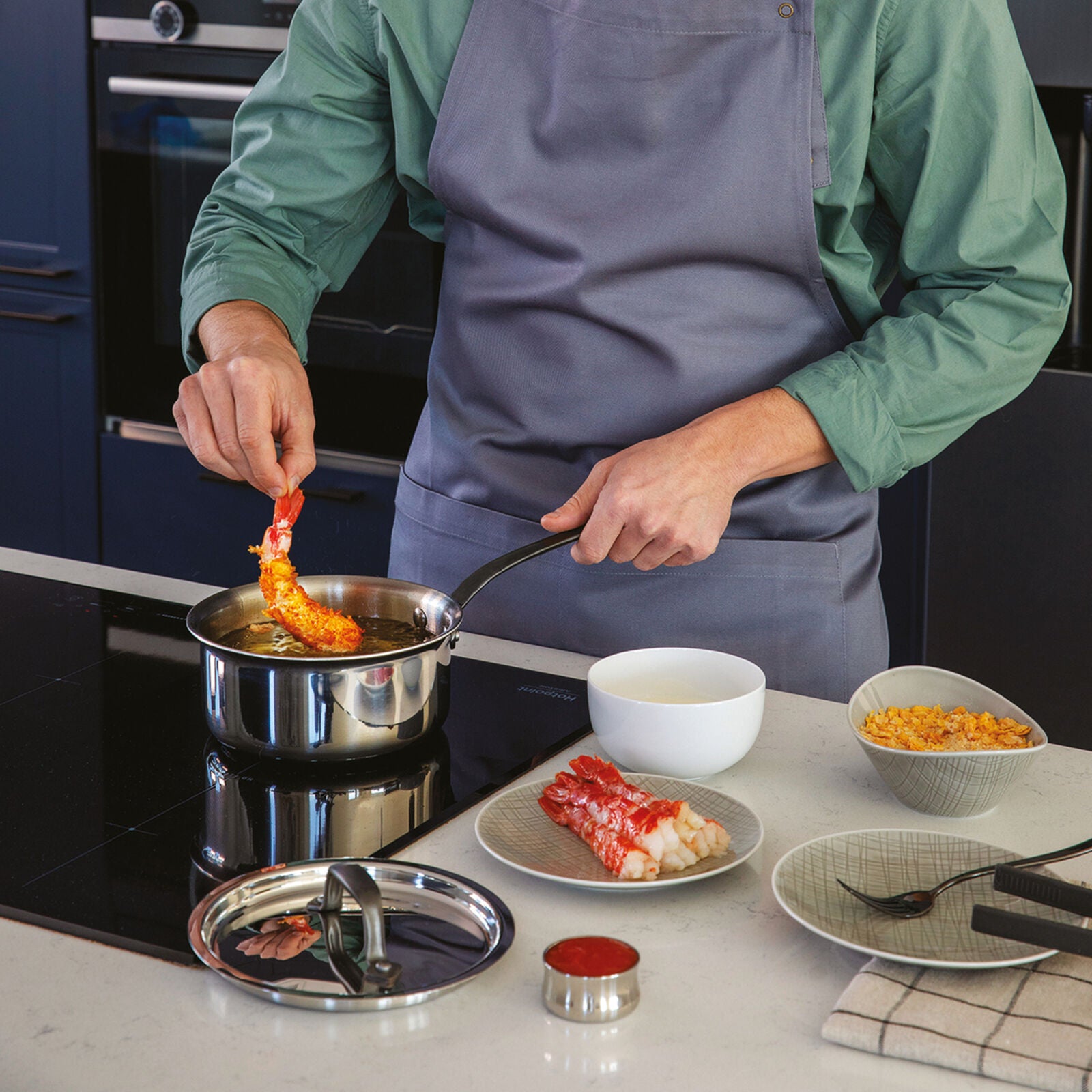 Sambonet Casseruola Alta 1 Manico C/Cop Cm 16