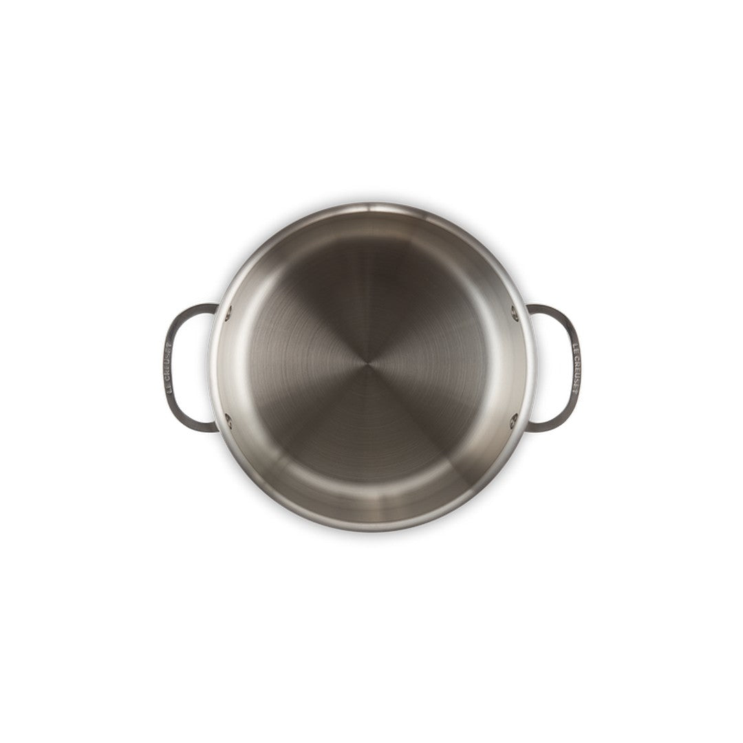 Le Creuset Casseruola bordi alti con coperchio in acciaio inox 20cm