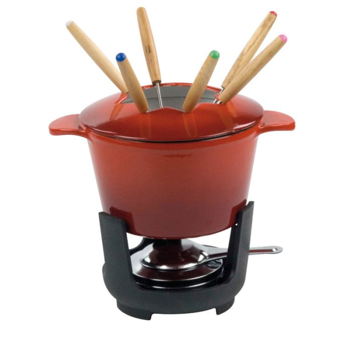 Set Fonduta bourguignonne Normandie in ghisa - 16 cm 1.5 LT